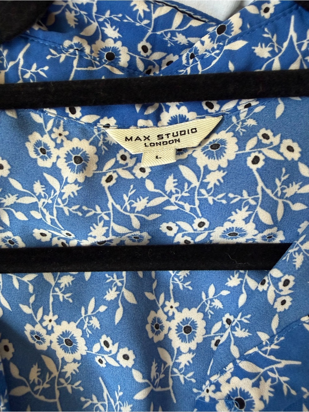 Max Studio Blue Floral Maxi Dress - Picture 3 of 3